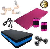Kit Aeróbico Para Treino De Agilidade E Academia Em Casa Kit Aeróbico Para Treino De Agilidade E Academia Em Casa
