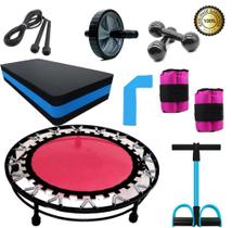 Kit Aeróbico Para Treino De Ginástica Com Mini Jump Kit Aeróbico Para Treino De Ginástica Com Mini Jump