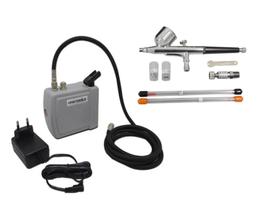 Kit Aerografia Mini Compressor + Aerógrafo C/ 3 bicos e Acessórios Onetools