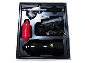 Kit Aerógrafo 0.3mm E Mini Compressor Ar Recarregável Usb - Lux Hair