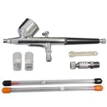 Kit Aerógrafo Dupla Ação COPO FIXO + Acessórios ON01KIT Onetools