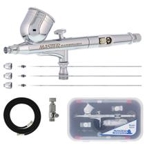 Kit Aerógrafo Master Airbrush G233 Pro com Bicos de 0,2-0,5 mm