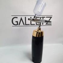 Kit Aerografo + Mini Compressor Sem Fio Galletz