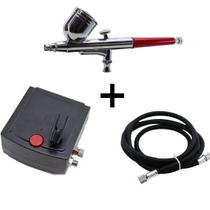 Kit Aerógrafo Profissional Completo C/ Mini compressor Kit Aerógrafo Profissional Completo C/ Mini compressor