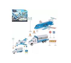 Kit Aeroporto Veículos Avião Com Caminhão E Acessórios