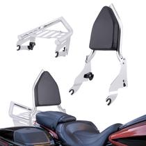 Kit Aferrizu de encosto Sissy Bar com suporte para bagagem para Harley
