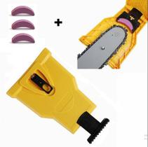 Kit Afiador Amolador De Corrente De Motosserra + 3 Pedras