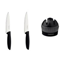 Kit Afiador Profio 2 Facas Chef 6 Aço Inox Alta Precisão Kit Afiador Profio 2 Facas Chef 6 Aço Inox Alta Precisão