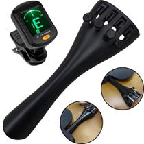 Kit Afinador Digital para Violino + Estandarte Alumínio com Micro Afinadores Kit Afinador Digital para Violino + Estandarte Alumínio com Micro Afinadores