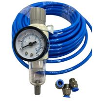 Kit Afr2000 Filtro 1/4 Manometro + Conexão Reta Macho