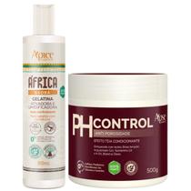 Kit Africa Baoba Apse Gelatina Ativadora + Ph Control 500g Anti Porosidade Tratamento Capilar Kit Africa Baoba Apse Gelatina Ativadora + Ph Control 500g Anti Porosidade Tratamento Capilar