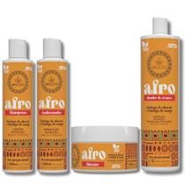 Kit Afro para Crespos e Crespíssimos Shampoo, Máscara, Condicionador e Ativador Mazzo 4 Itens Kit Afro para Crespos e Crespíssimos Shampoo, Máscara, Condicionador e Ativador Mazzo 4 Itens