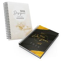 Kit Agenda Designer de Unhas com ficha anamnese