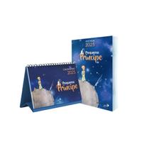 Kit Agenda Diário e Calendário mesa Pequeno Princípe Infantil Anotações