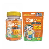 Kit Agil C Plus com 40 e Agil C Kids com 25 Gomas - Pharlab Kit Agil C Plus com 40 e Agil C Kids com 25 Gomas - Pharlab