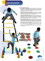 kit Agilidade Escada Bastões Cones Cordas contendo 31 peças - Jottplay