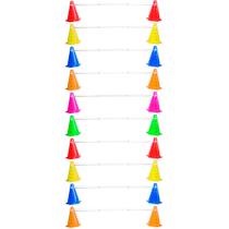 Kit Agilidade Treinamento Funcional 20 Cones com Barreira Kit Agilidade Treinamento Funcional 20 Cones com Barreira