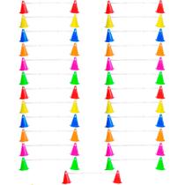 Kit Agilidade Treinamento Funcional 50 Cones com Barreira Kit Agilidade Treinamento Funcional 50 Cones com Barreira