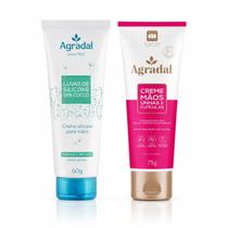 Kit Agradal Creme Mãos Unhas e Cutículas 75g + Luvas de Silicone 60g Kit Agradal Creme Mãos Unhas e Cutículas 75g + Luvas de Silicone 60g