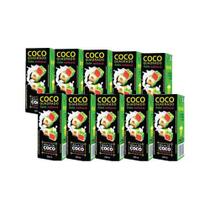 Kit Água de Coco Quadrado Melancia 200ml - 10 unidades