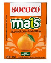 Kit Água De Coco Sococo Mais Tangerina 200 Ml - 7 Unidades