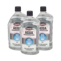 Kit Água Desmineralizada Radiadores Baterias 1L 3 Un. - Radflu