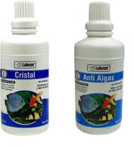 Kit agua limpa Cristal + AntiAlgas 100ml Labcon aquario