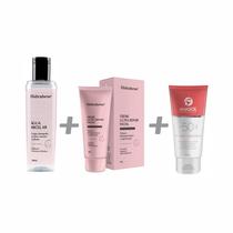 Kit Àgua Micelar 200ml + Creme Ultra Repair 60g + Protetor Solar FPS50 - Anasol Hidrabene