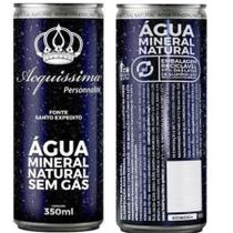 Kit água mineral lata acquissima para restaurantes pack 24 unidades