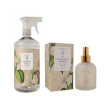 Kit Água Perfumada 1L + Home Spray 200ml Patchouli Vanilla- Lenvie Kit Água Perfumada 1L + Home Spray 200ml Patchouli Vanilla- Lenvie