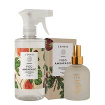 Kit Água Perfumada 500ml e Home Spray Figo Ambarado Arabesc 200ml Lenvie Parfums Kit Água Perfumada 500ml e Home Spray Figo Ambarado Arabesc 200ml Lenvie Parfums