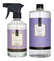 Kit Água Perfumada De Lavanda 500ml + Refil 1l - Via Aroma