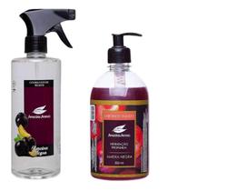 Kit Agua Perfumada e Sabonete Liquido Ameixa Negra Amazonia Aromas