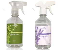 Kit Água Perfumada Para Tecidos Spray Bamboo E Lavanda 500Ml