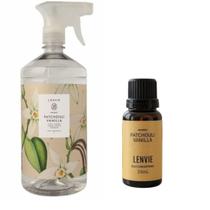 Kit Água Perfumada Patchouli Vanilla 1L + Essência 20ml Lenvie