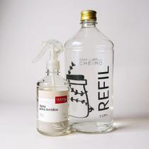 Kit Água Perfumada Tecidos Lençóis Roupas 500ml + Refil 1L