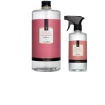 Kit Agua Spray 500ml + Refil 1 Litro Peonia Garden Via Aroma Para Casa Lojas de Roupas Tecidos Cama