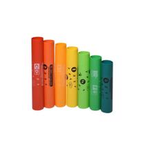 Kit Agudo Cromático Com 7 Boomwhackers BWEG F035