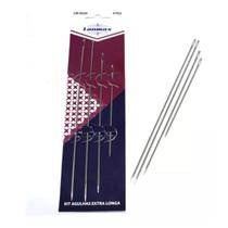 Kit Agulha de mão Extra Longas P/ Costurar Boneca 4 Medidas Lm-0520