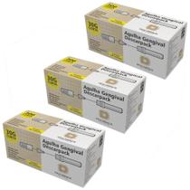 Kit agulha gengival curta 30g 25x0,30mm 300un descarpack