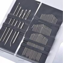 Kit Agulhas Costura Com 60 Agulhas Costura Bordado Kit Agulhas Costura Com 60 Agulhas Costura Bordado