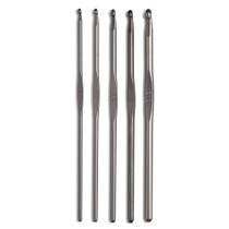 Kit Agulhas Para Crochê Prym Gun Metal - 5 Agulhas Kit Agulhas Para Crochê Prym Gun Metal - 5 Agulhas