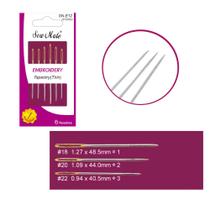 Kit Agulhas Para Tapeçaria Sew Mate Com 6 peças SN-E12 Kit Agulhas Para Tapeçaria Sew Mate Com 6 peças SN-E12