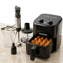Kit air fryer 2,5l digital e mixer completo
