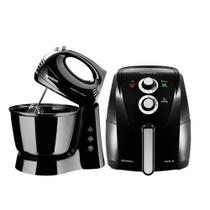 Kit Air Fryer Mondial 4L 1500W e Batedeira Mondial Pratica 3,6L 400W