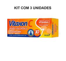 Kit Airela Vitaxon C Sabor Laranja Com 3 Unidades De 10 Cpr