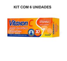 Kit Airela Vitaxon C Sabor Laranja Com 6 Unidades De 10 Cpr