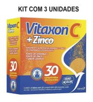 Kit Airela Vitaxon C + Zinco Laranja Com 3Un De 30 Cpr