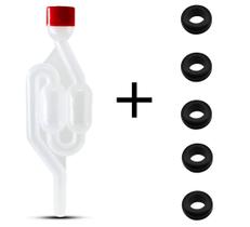 Kit Airlock Tipo S c/ 05 Anéis Vedantes