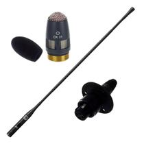 Kit Akg Haste Gooseneck Gn50e Capsula Ck31 Para Microfone Cinza escuro